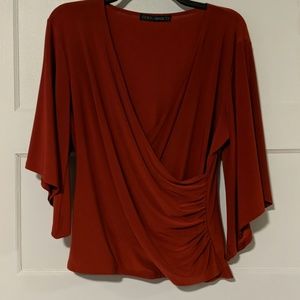 Ladies Rust top size M